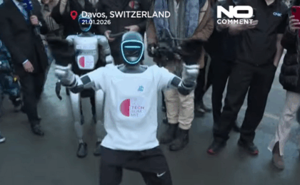 Paradă de roboți pe străzile din Davos la Forumul Economic Mondial 2026
