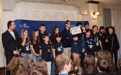 Echipa de robotică Brainery din Timișoara a obținut locul I și prestigiosul premiu Champion’s Award la etapa regională a competiției internaționale de robotică FIRST LEGO League