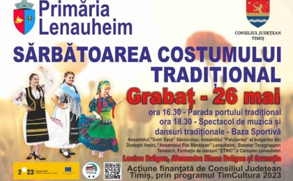 Sărbătoarea costumului tradiţional - premieră cu sute de invitaţi într-o comună din Timiş