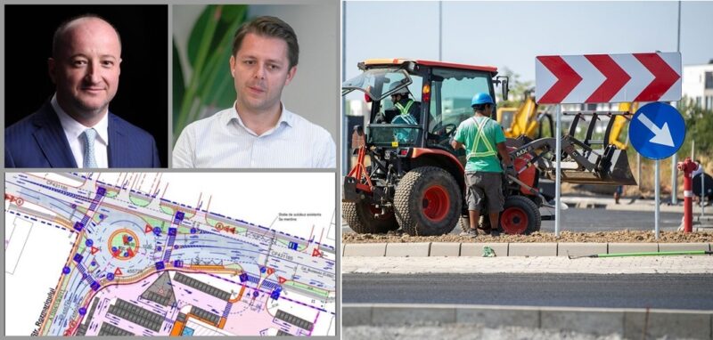 Controversatul nou sens giratoriu dintre Timișoara și Moșnița riscă să închidă trei mari firme din zonă