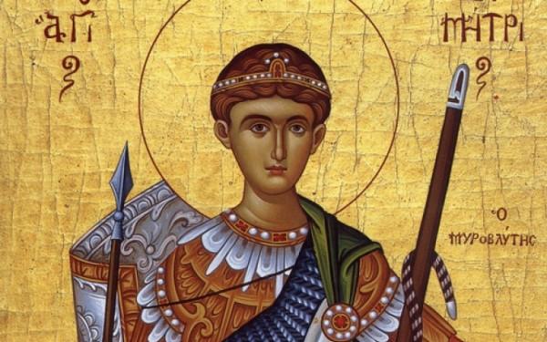 Astăzi este sărbătorit Sfântul Mare Mucenic Dimitrie, Izvorâtorul de Mir