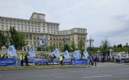 Sindicatul Naţional al Poliţiştilor şi Personalului Contractual declanșează acțiuni de protest, săptămâna viitoare