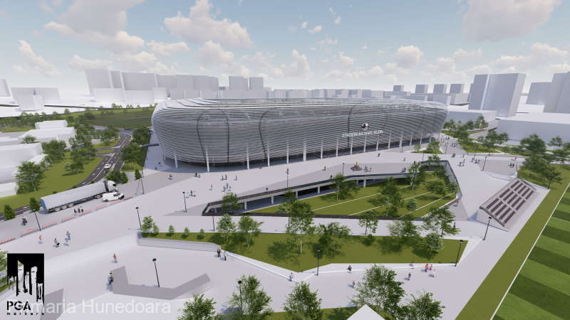 Un stadion cu peste 10.000 de locuri va fi construit în municipiul Hunedoara (video)