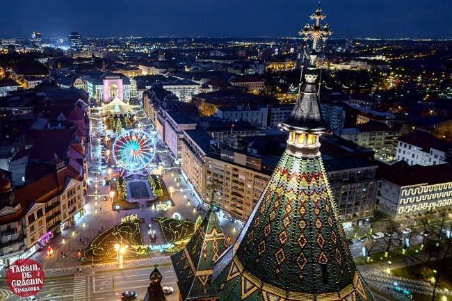 Târgul de Crăciun de la Timișoara va fi deschis duminică, 30 noiembrie 