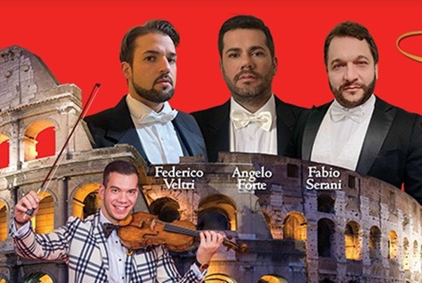 Trei tenori italieni la Timișoara! Arii celebre precum “Nessun dorma” și “La donna e mobile” sau canțonete ca “O sole mio”, “Santa Lucia”, “Funiculì, Funiculà” și “Caruso” fac parte din spectacol