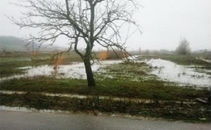 Inundații în vestul țării, au fost afectate 330 de hectare de terenuri agricole