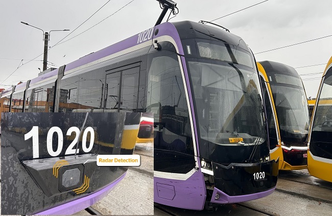 Continental testează sistemul de avertizare a coliziunii frontale pe un tramvai din Timișoara