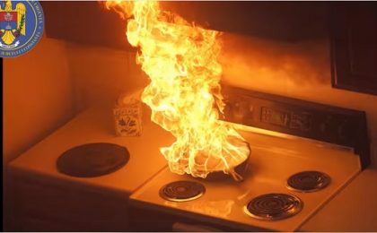Cum să stingi în siguranță o tigaie cu ulei uitată pe foc. Sfaturile pompierilor (video)