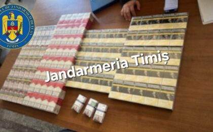 Peste 200 de pachete de țigări netimbrate au fost confiscate de jandarmii timișeni