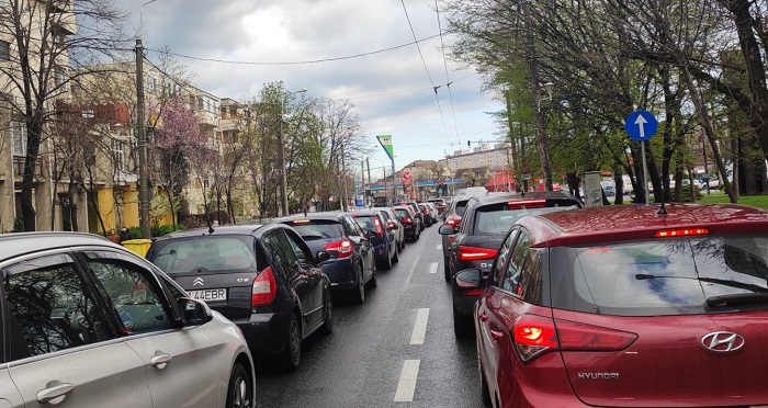 Haos în trafic în zona Spitalul Județean - Arieș – Olimpia – Termal (foto)