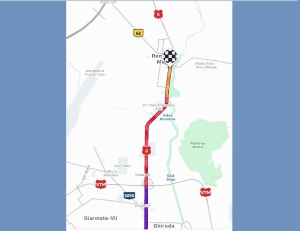 Coşmar în trafic! Se circulă bară la bară de la ieşirea din Timişoara până la Remetea