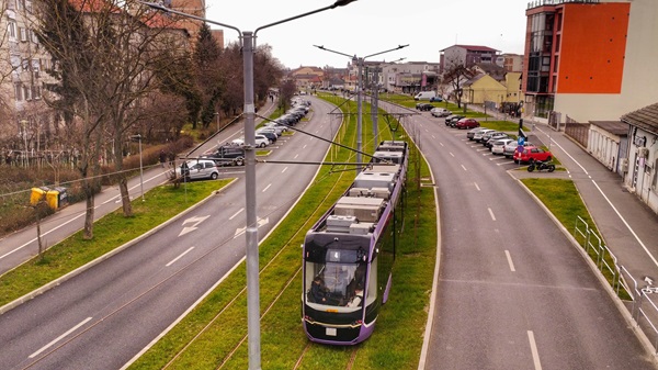 S-a reluat circulația tramvaielor pe bulevardul Cetății