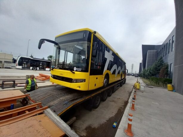 Primul din 33: troleibuzul fabricat de Bozankaya în Turcia a plecat spre Timișoara
