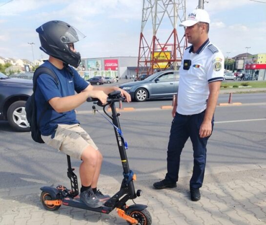 Acțiune preventivă în Timiș: amenzi pentru bicicliști, trotinetiști și pietoni