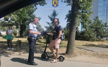 Razie-fulger în Timişoara: zeci de şoferi, biciclişti şi conducători de trotinete electrice au fost sancţionaţi