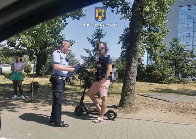 Razie-fulger în Timişoara: zeci de şoferi, biciclişti şi conducători de trotinete electrice au fost sancţionaţi