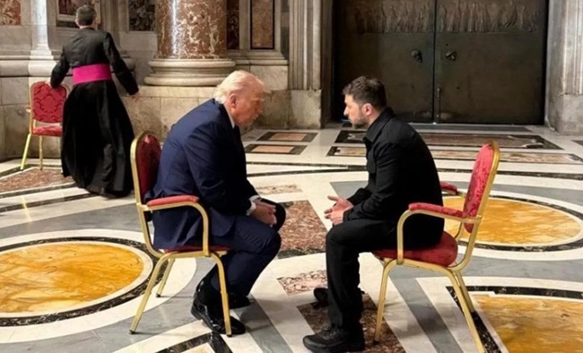 Întâlnire Trump - Zelenski în Bazilica Sfântul Petru