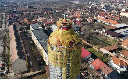 Turnul de Apă din Iosefin, transformat în centru cultural: lucrările au ajuns la 65%