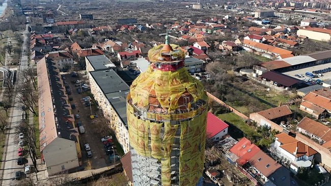 Turnul de Apă din Iosefin, transformat în centru cultural: lucrările au ajuns la 65% 1 Turnul de Apă din Iosefin, transformat în centru cultural: lucrările au ajuns la 65%