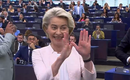 Ursula von der Leyen, votată de Parlamentul European pentru un nou mandat de preşedinte al Comisiei Europene