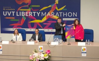 Ana Maria Popescu, noul ambasador al UVT Liberty Marathon