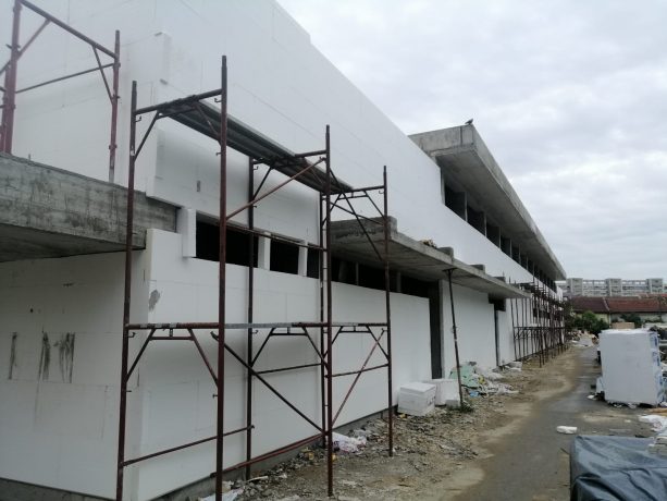 Lucrari de constructie la spitalul Victor Babeș