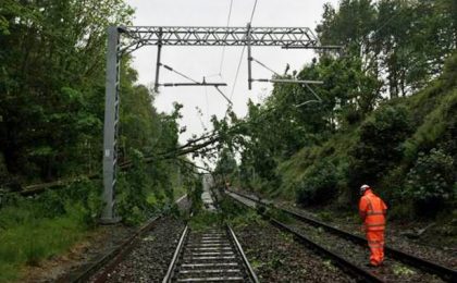 Trafic feroviar grav afectat pe raza regionalelor Timișoara și Craiova după furtuni: 5 ore întârziere