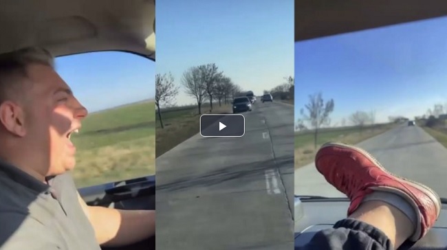 Video! Inconştienţă la volan. Doi tineri s-au filmat în timp ce goneau cu o dubă cu 160 de kilometri la oră