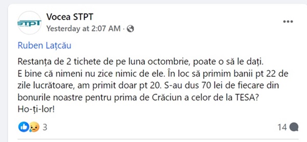 Halucinant: directorul STPT afirmă că societatea încheie anul “100% pe plus”, deși 90% din activitate a fost subvenționată de Consiliul Local Timișoara