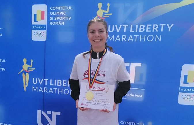 Yasmina Tămăşilă, de la CSU Poli Timişoara, a devenit campioană U23 la maraton! A alergat 42 de kilometri în 3 ore, 11 minute și 30 de secunde