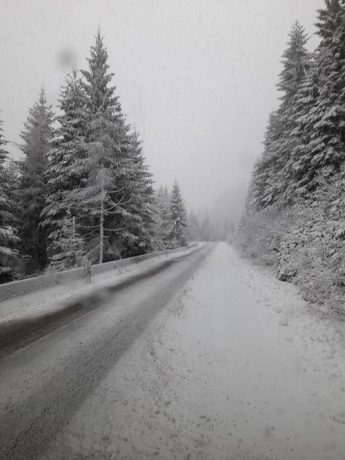 E iarnă adevărată în județul Hunedoara. Foto