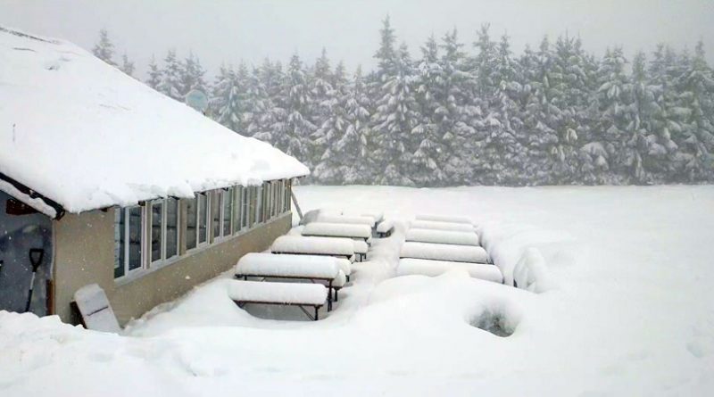 A căzut prima zăpadă serioasă în Munții Banatului. Pe Semenic, zăpada are in jur de 30 de cm și ninge (video)
