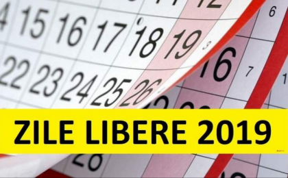 zile libere 2019